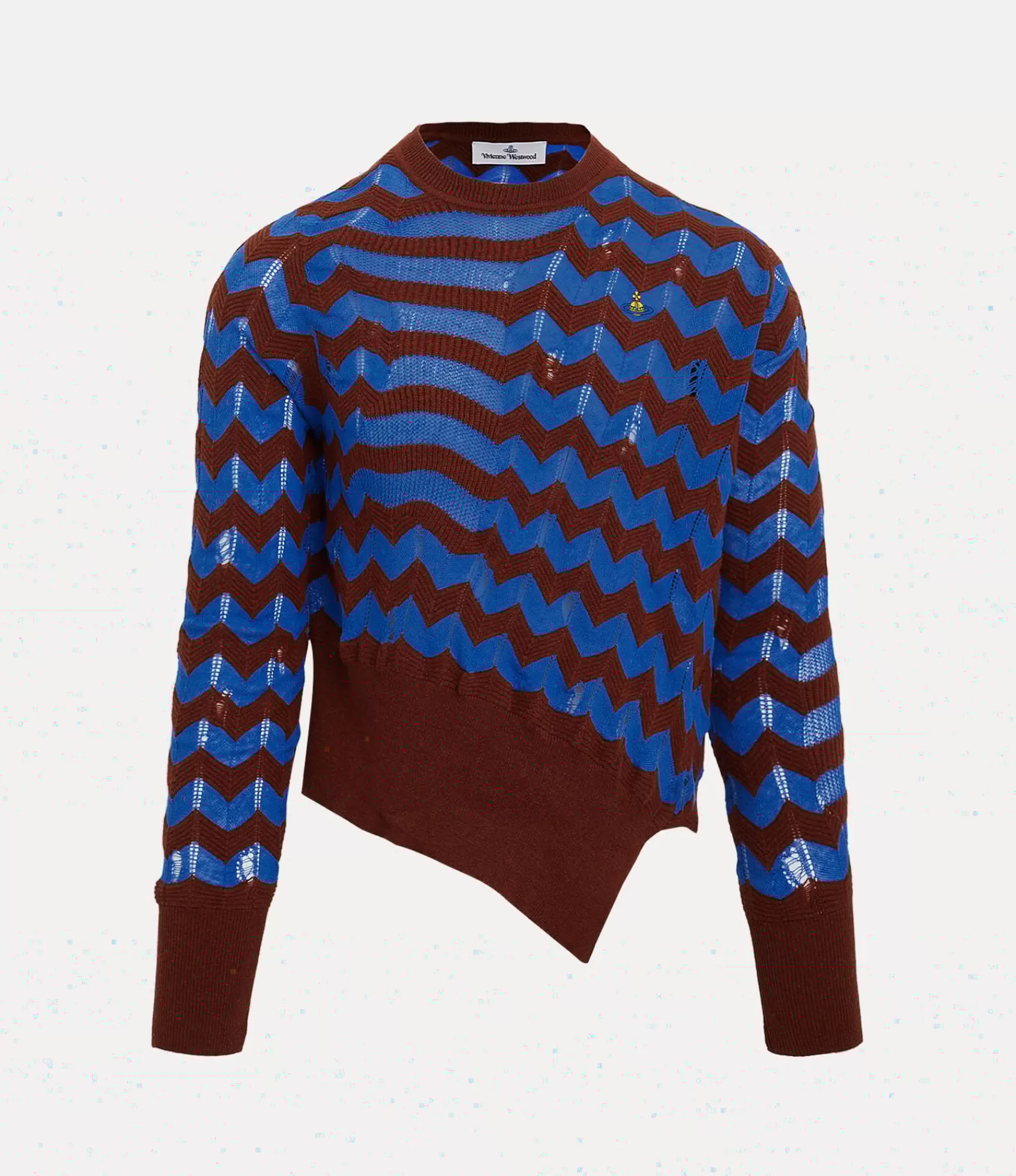 Vivienne Westwood Knitwear and Sweatshirts*Drunken chevron jumper Blue/burgundy